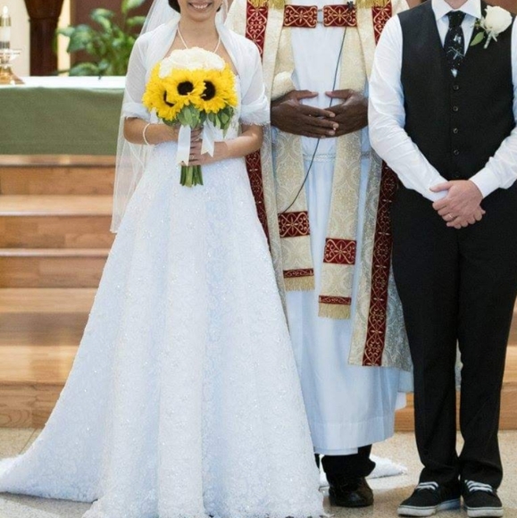 David's Bridal Wedding Dress Style CT2406 - Picture 2 of 8